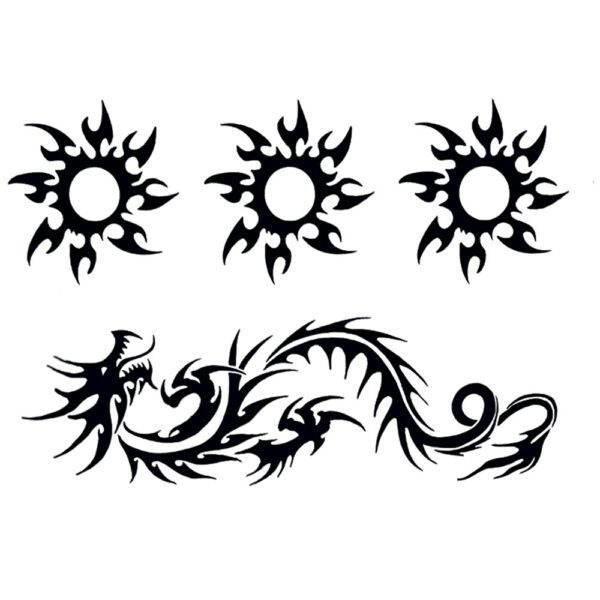 Tattoo Jagua Dragon sol